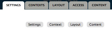 no access to tabs